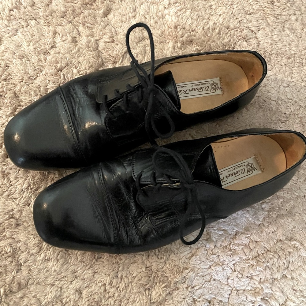 Werner Kern Men's Black Leather Dance Shoes